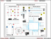 5'x4' Magnetic Dry Erase Traffic Board with Frame - Item #125