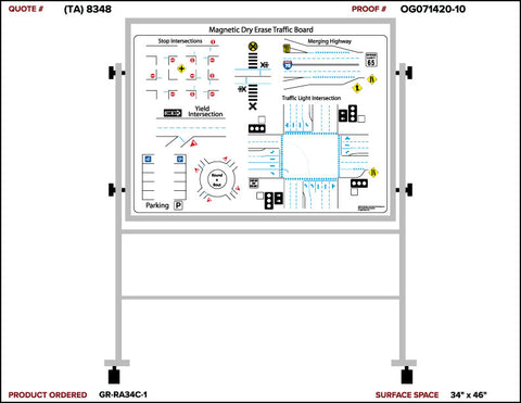 Mobile Magnetic Dry Erase Board - Item #133