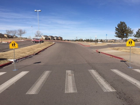 Portable School Crossing Sign - ITEM #167