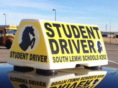 4 Sided Suction Cup Car Top Roof Sign - Item #169