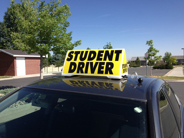 XL 4 Sided Magnetic Car Top Roof Sign – Student Driver Products
