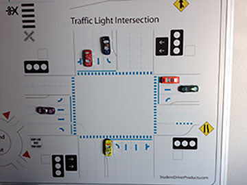 5'x4' Magnetic Dry Erase Traffic Board with Frame - Item #125